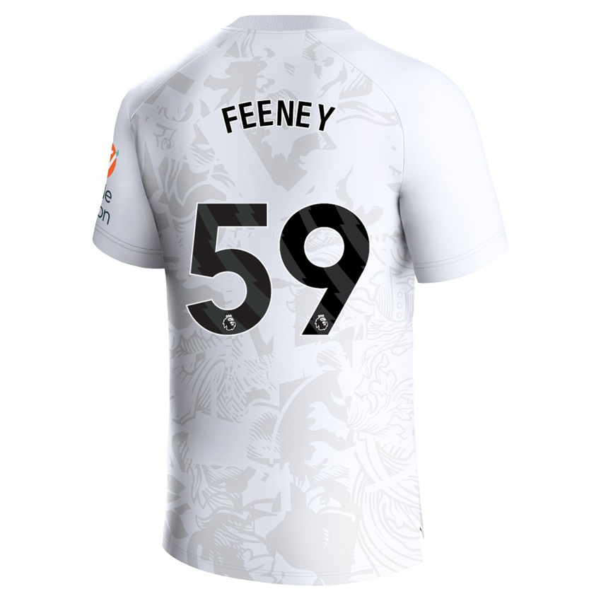 Herren Josh Feeney #59 Weiß Auswärtstrikot Trikot 2023/24 T-Shirt