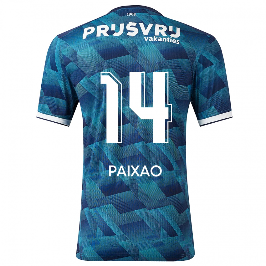 Herren Igor Paixão #14 Blau Auswärtstrikot Trikot 2023/24 T-Shirt