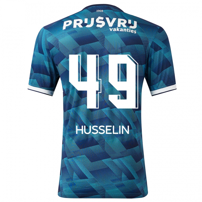 Herren Mateo Husselin #49 Blau Auswärtstrikot Trikot 2023/24 T-Shirt