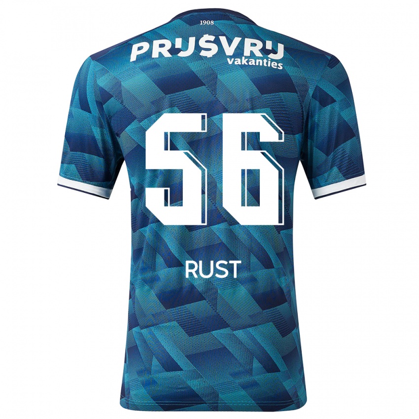 Herren Fabiano Rust #56 Blau Auswärtstrikot Trikot 2023/24 T-Shirt