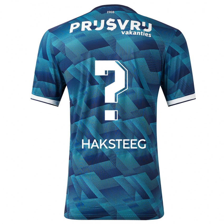 Herren Tim Haksteeg #0 Blau Auswärtstrikot Trikot 2023/24 T-Shirt