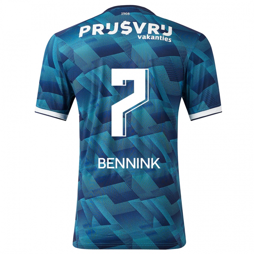 Herren Maxime Bennink #7 Blau Auswärtstrikot Trikot 2023/24 T-Shirt