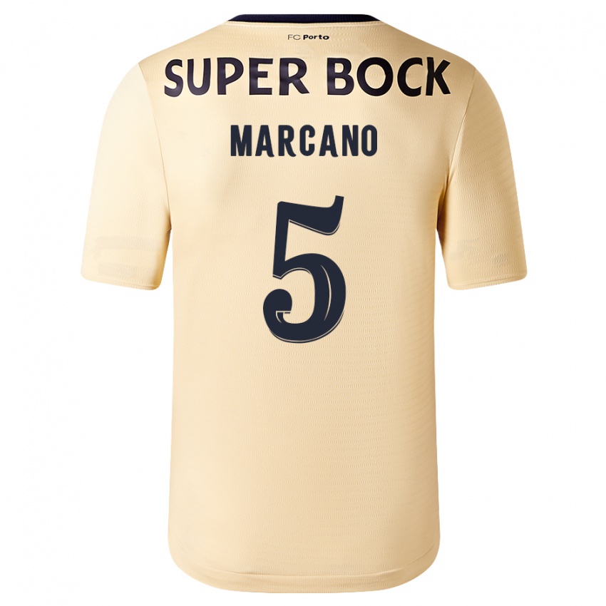Herren Ivan Marcano #5 Beige-Gold Auswärtstrikot Trikot 2023/24 T-Shirt