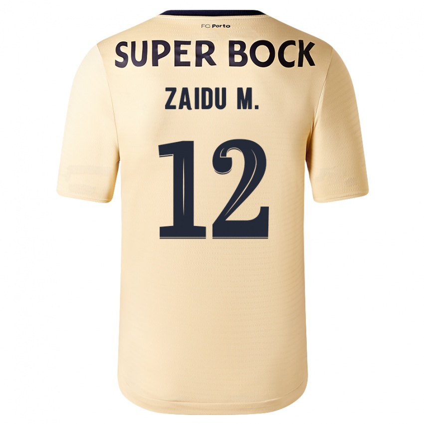 Herren Zaidu #12 Beige-Gold Auswärtstrikot Trikot 2023/24 T-Shirt
