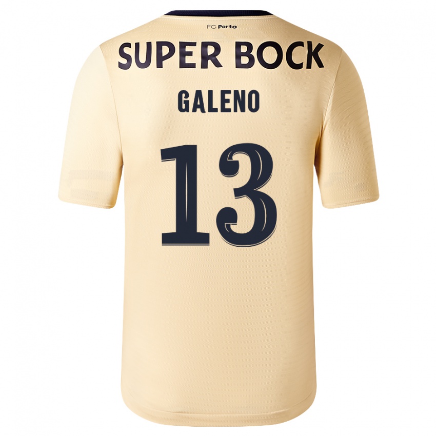 Herren Galeno #13 Beige-Gold Auswärtstrikot Trikot 2023/24 T-Shirt