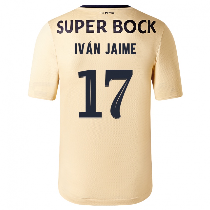Herren Iván Jaime #17 Beige-Gold Auswärtstrikot Trikot 2023/24 T-Shirt