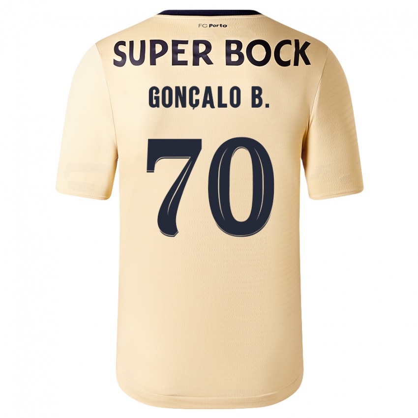 Herren Goncalo Borges #70 Beige-Gold Auswärtstrikot Trikot 2023/24 T-Shirt