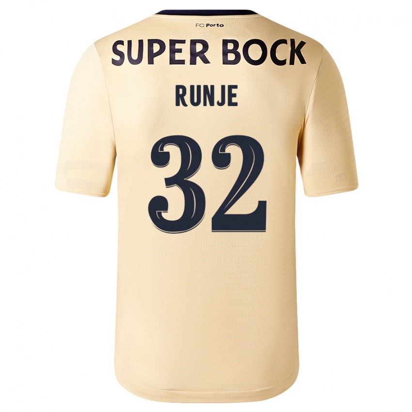 Herren Roko Runje #32 Beige-Gold Auswärtstrikot Trikot 2023/24 T-Shirt
