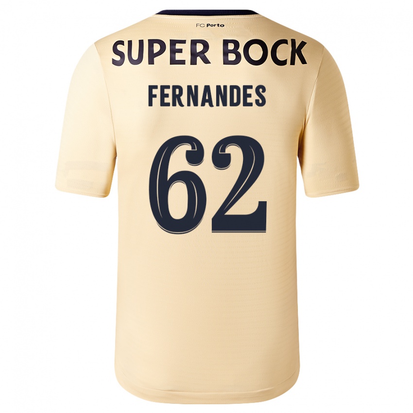 Herren Rodrigo Fernandes #62 Beige-Gold Auswärtstrikot Trikot 2023/24 T-Shirt