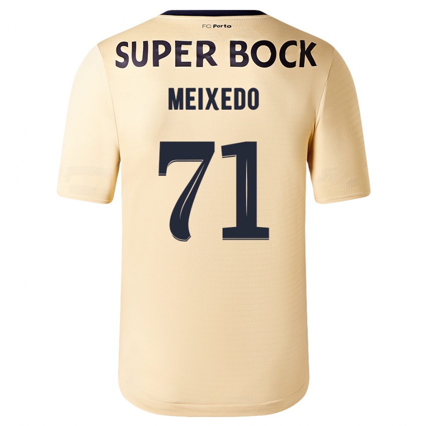 Herren Francisco Meixedo #71 Beige-Gold Auswärtstrikot Trikot 2023/24 T-Shirt