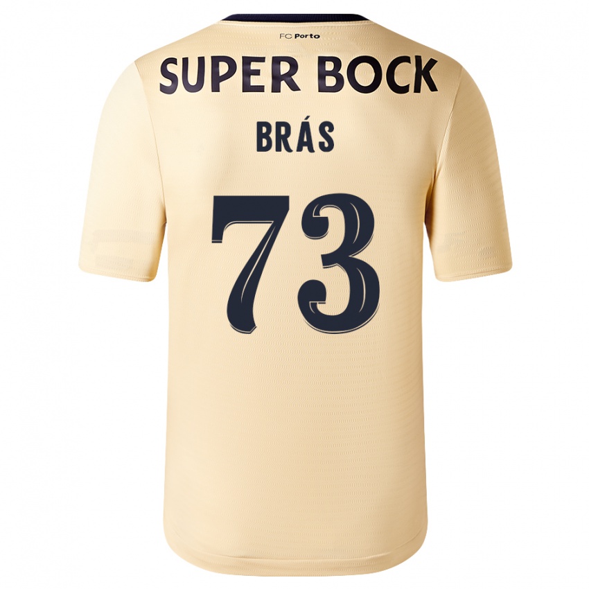 Herren Gabriel Brás #73 Beige-Gold Auswärtstrikot Trikot 2023/24 T-Shirt