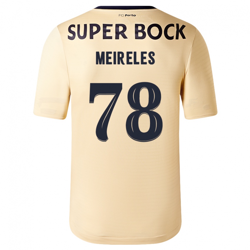 Herren Jorge Meireles #78 Beige-Gold Auswärtstrikot Trikot 2023/24 T-Shirt