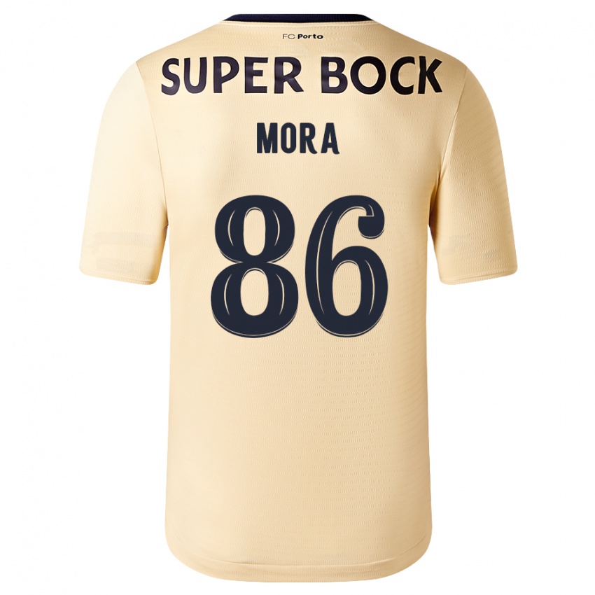 Herren Rodrigo Mora #86 Beige-Gold Auswärtstrikot Trikot 2023/24 T-Shirt