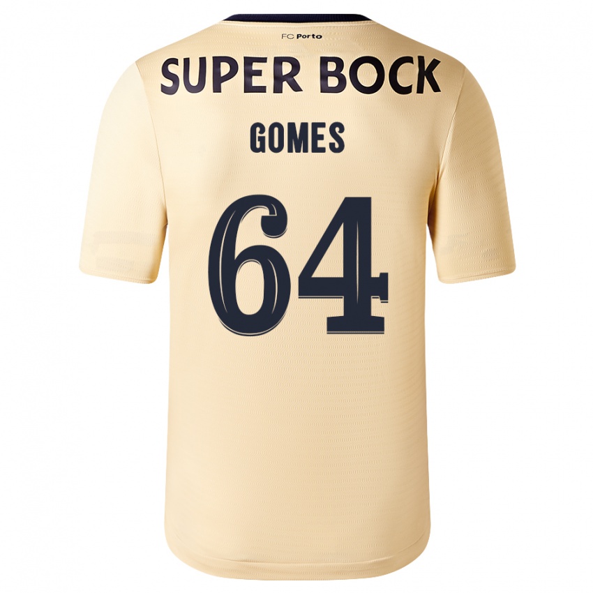 Herren Luís Gomes #64 Beige-Gold Auswärtstrikot Trikot 2023/24 T-Shirt