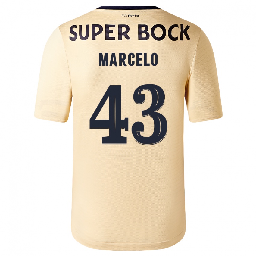 Herren Joao Marcelo #43 Beige-Gold Auswärtstrikot Trikot 2023/24 T-Shirt