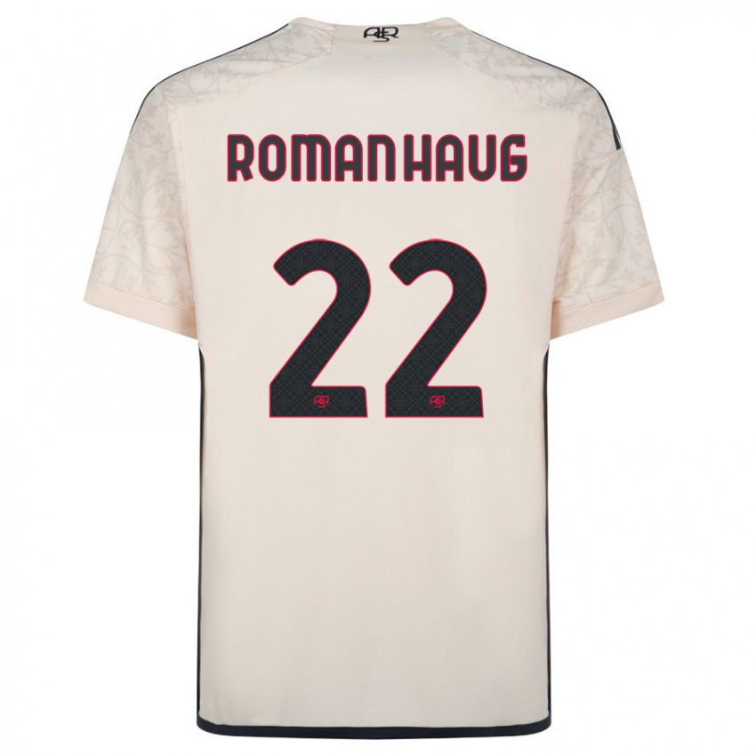 Herren Sophie Roman Haug #22 Cremefarben Auswärtstrikot Trikot 2023/24 T-Shirt