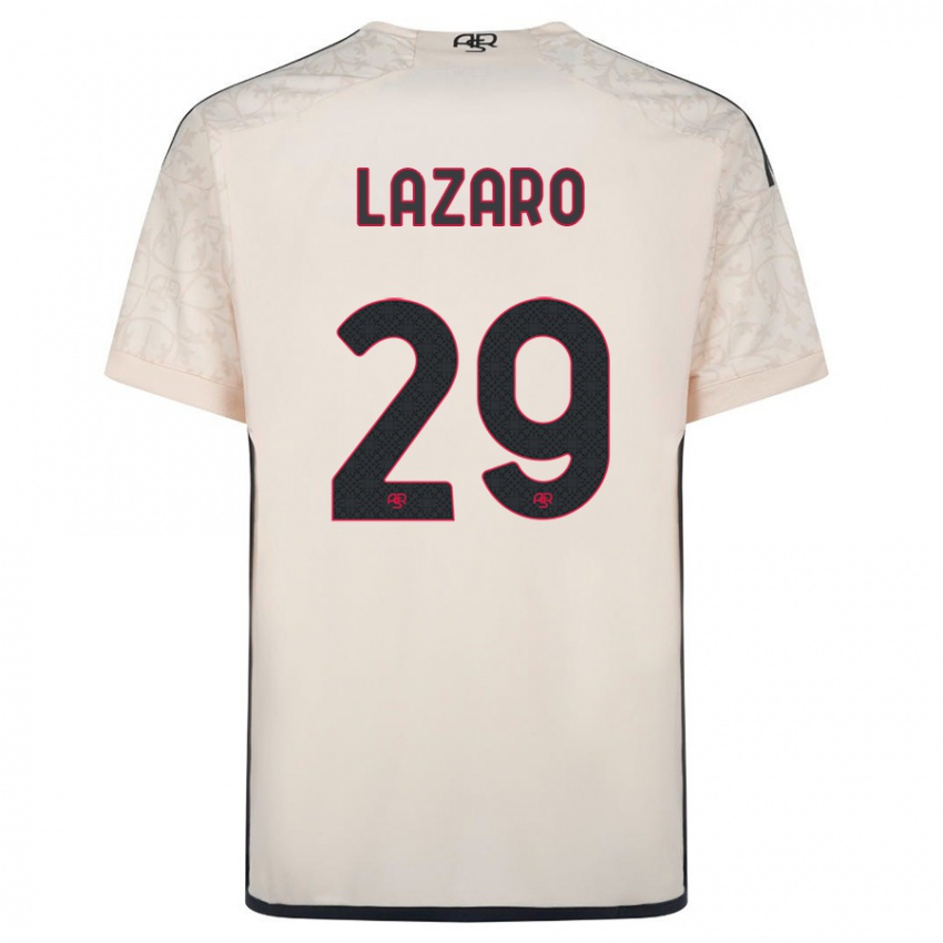 Herren Paloma Lazaro #29 Cremefarben Auswärtstrikot Trikot 2023/24 T-Shirt