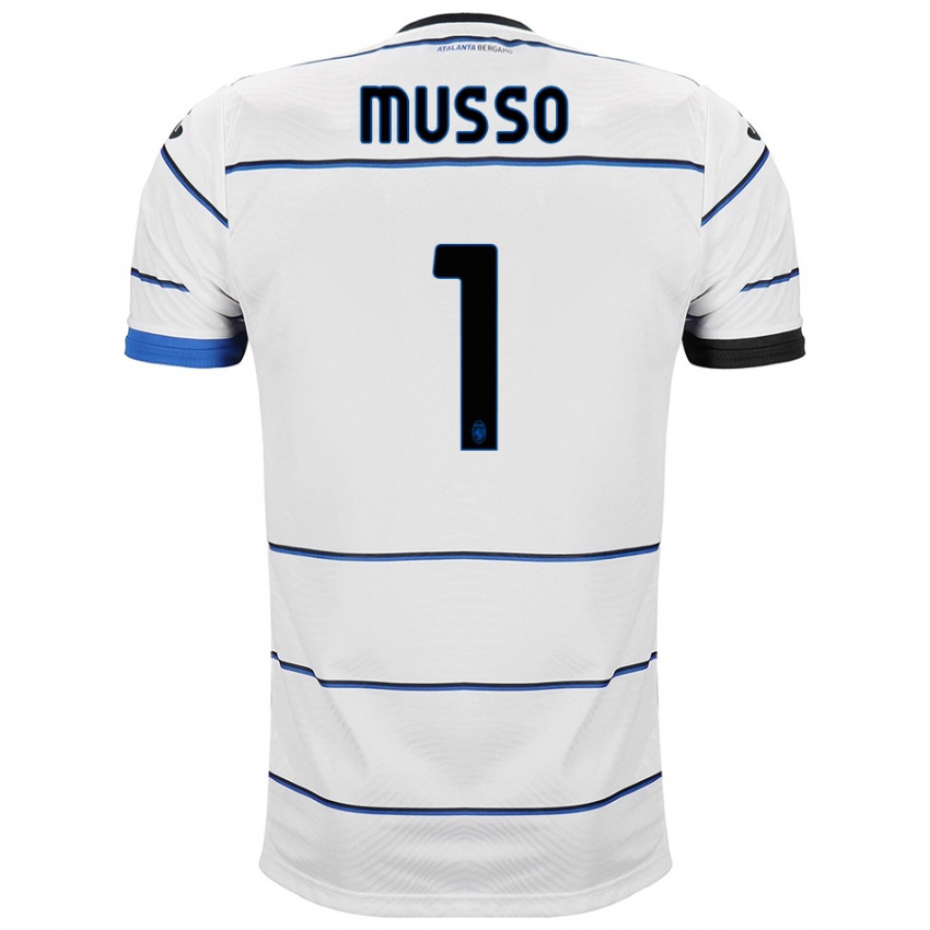 Herren Juan Musso #1 Weiß Auswärtstrikot Trikot 2023/24 T-Shirt