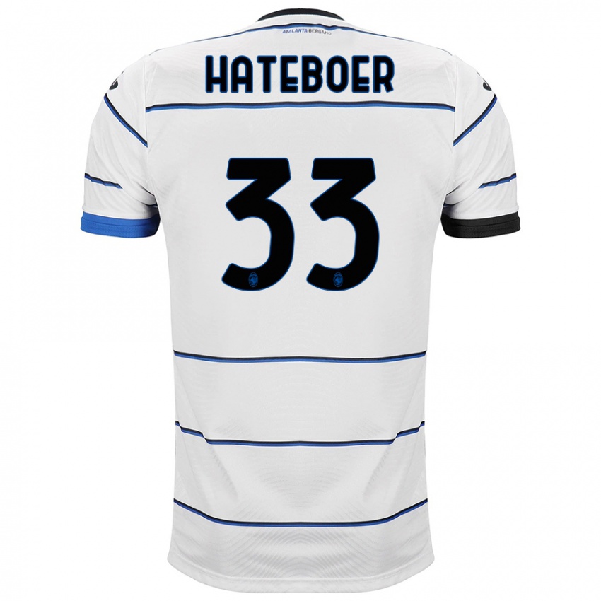 Herren Hans Hateboer #33 Weiß Auswärtstrikot Trikot 2023/24 T-Shirt