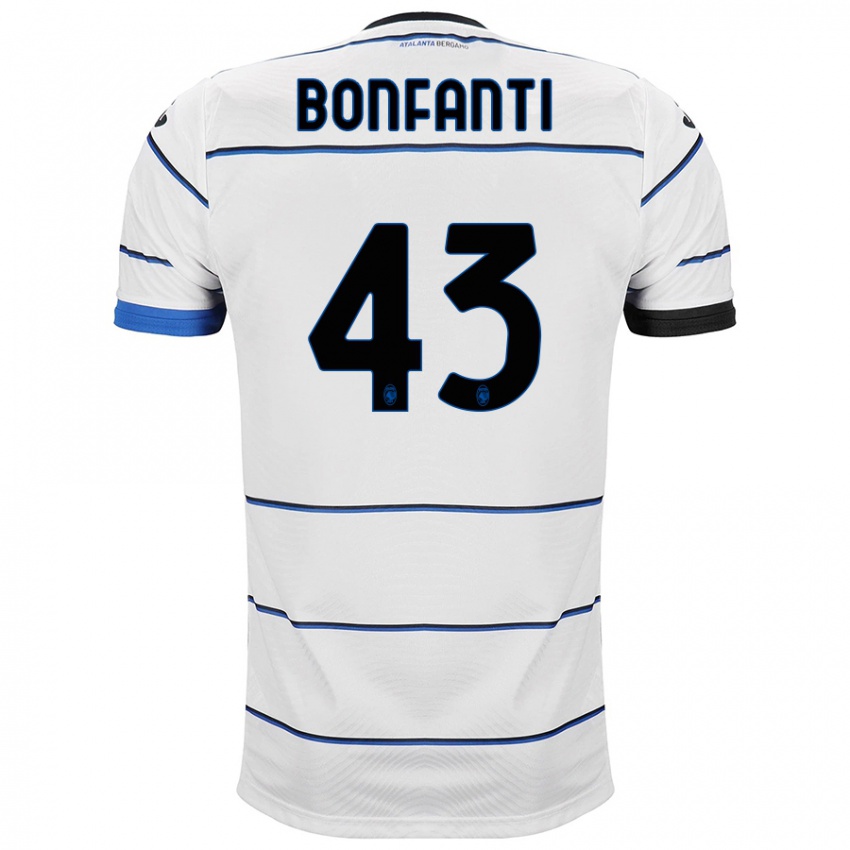 Herren Giovanni Bonfanti #43 Weiß Auswärtstrikot Trikot 2023/24 T-Shirt