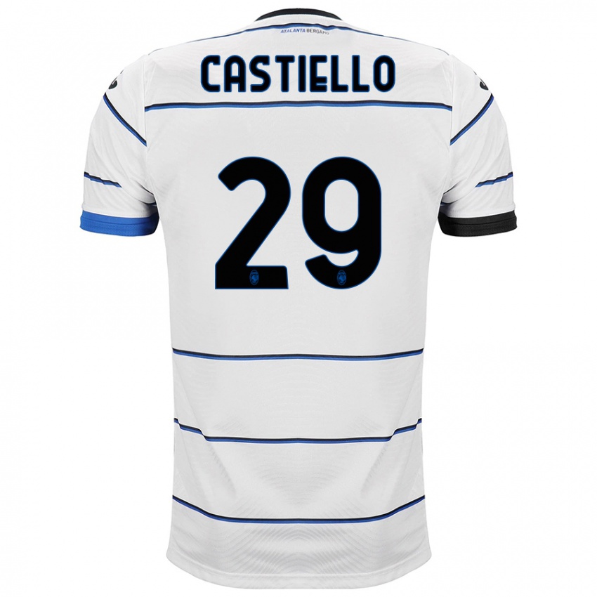 Herren Alex Castiello #29 Weiß Auswärtstrikot Trikot 2023/24 T-Shirt