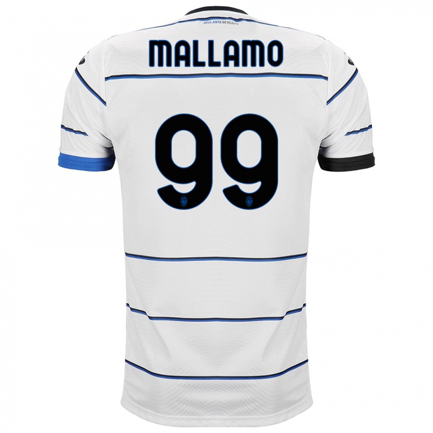 Herren Alessandro Mallamo #99 Weiß Auswärtstrikot Trikot 2023/24 T-Shirt