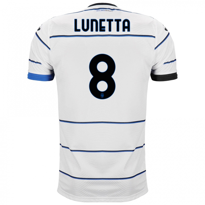 Herren Gabriel Lunetta #8 Weiß Auswärtstrikot Trikot 2023/24 T-Shirt
