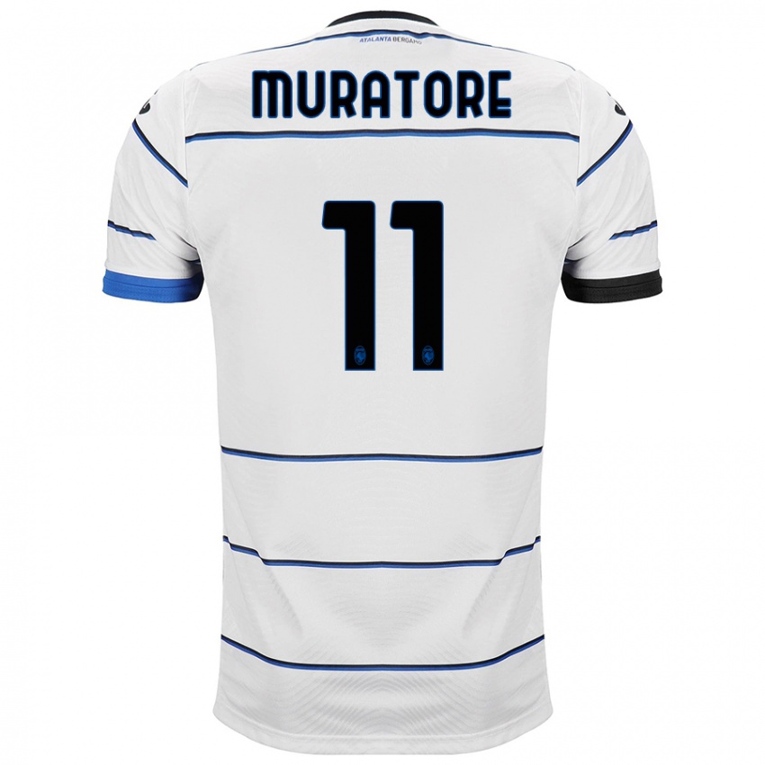 Herren Simone Muratore #11 Weiß Auswärtstrikot Trikot 2023/24 T-Shirt