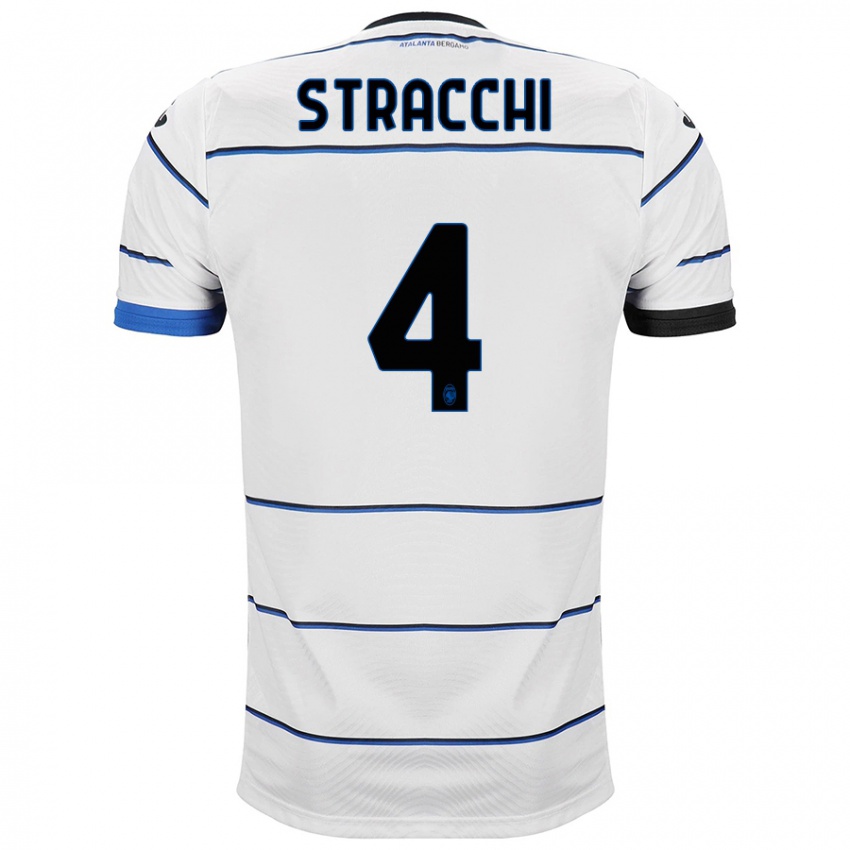 Herren Daniela Stracchi #4 Weiß Auswärtstrikot Trikot 2023/24 T-Shirt