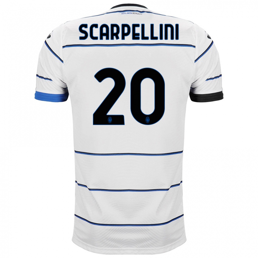 Herren Andrea Scarpellini #20 Weiß Auswärtstrikot Trikot 2023/24 T-Shirt