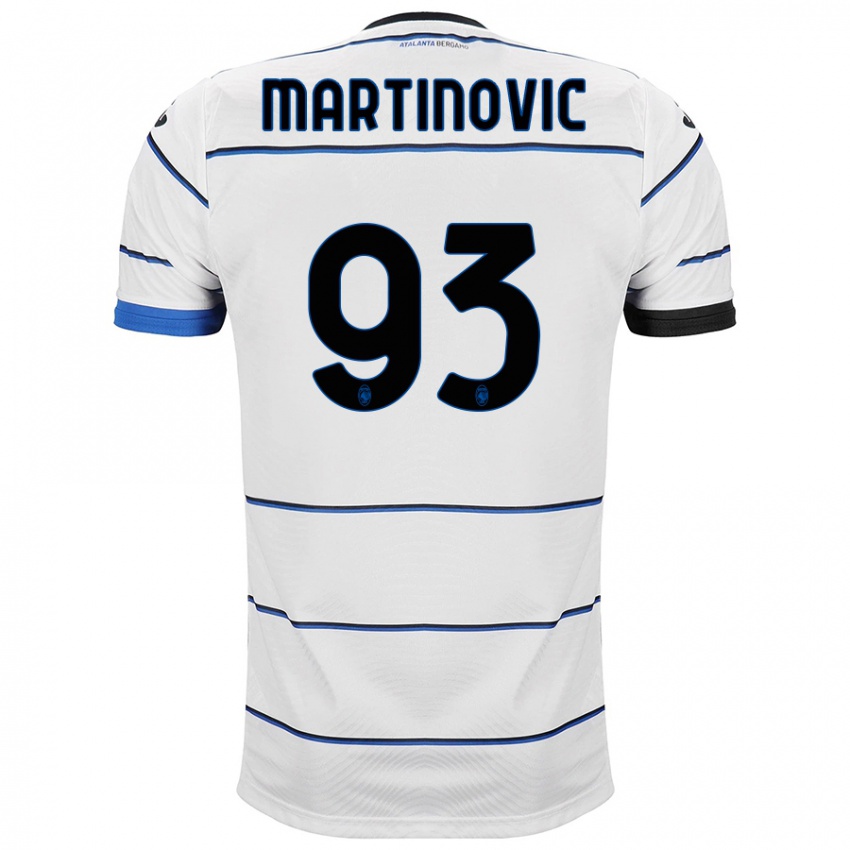Herren Melania Martinovic #93 Weiß Auswärtstrikot Trikot 2023/24 T-Shirt