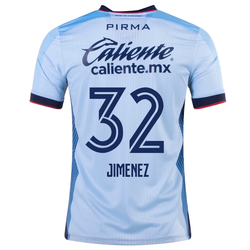 Herren Cristian Jimenez #32 Himmelblau Auswärtstrikot Trikot 2023/24 T-Shirt