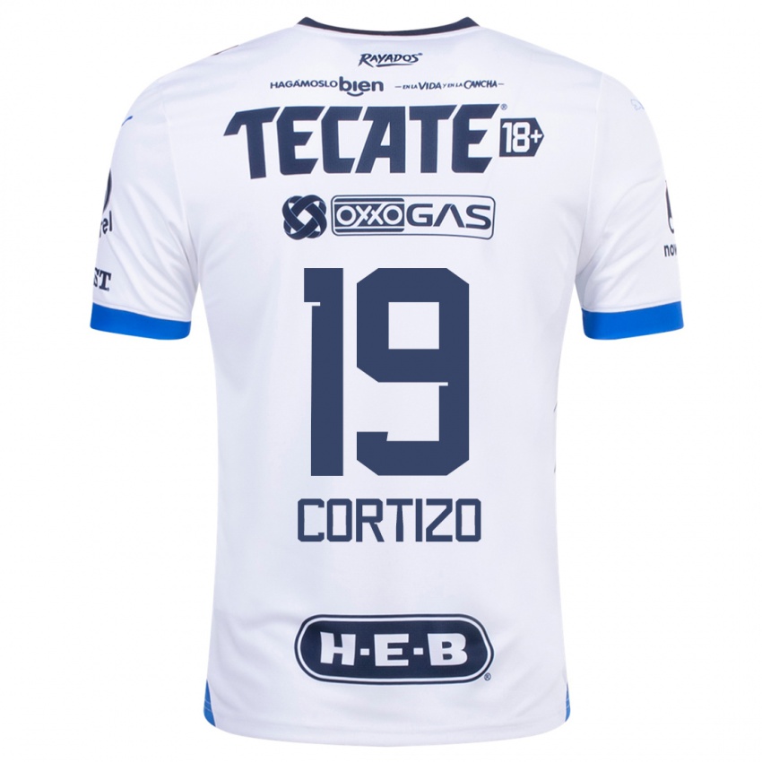 Herren Jordi Cortizo #19 Weiß Auswärtstrikot Trikot 2023/24 T-Shirt