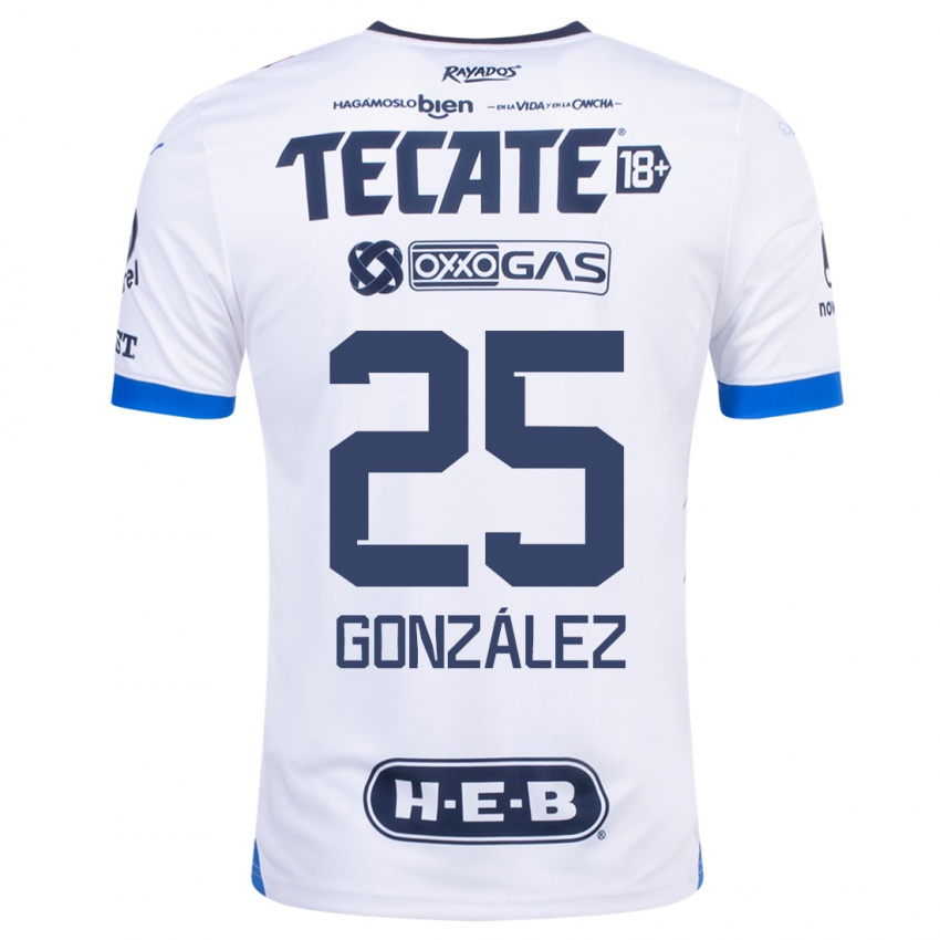 Herren Jonathan González #25 Weiß Auswärtstrikot Trikot 2023/24 T-Shirt