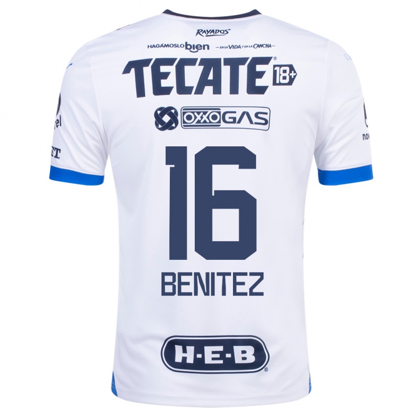Herren Xanic Benitez #16 Weiß Auswärtstrikot Trikot 2023/24 T-Shirt