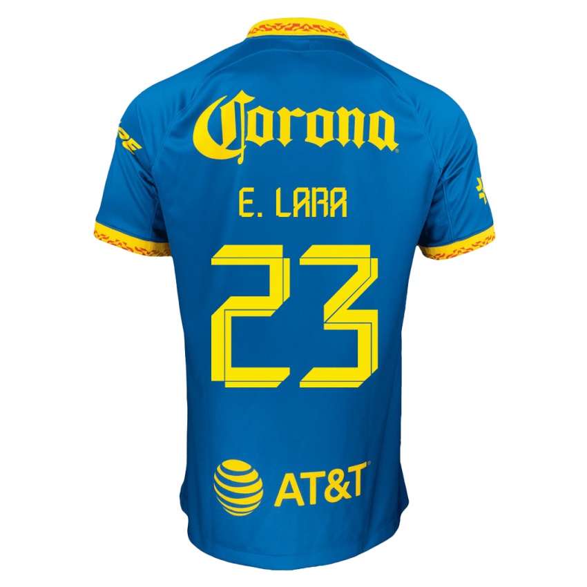 Herren Emilio Lara #23 Blau Auswärtstrikot Trikot 2023/24 T-Shirt