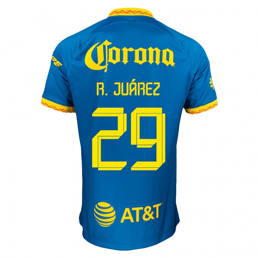 Herren Ramón Juárez #29 Blau Auswärtstrikot Trikot 2023/24 T-Shirt