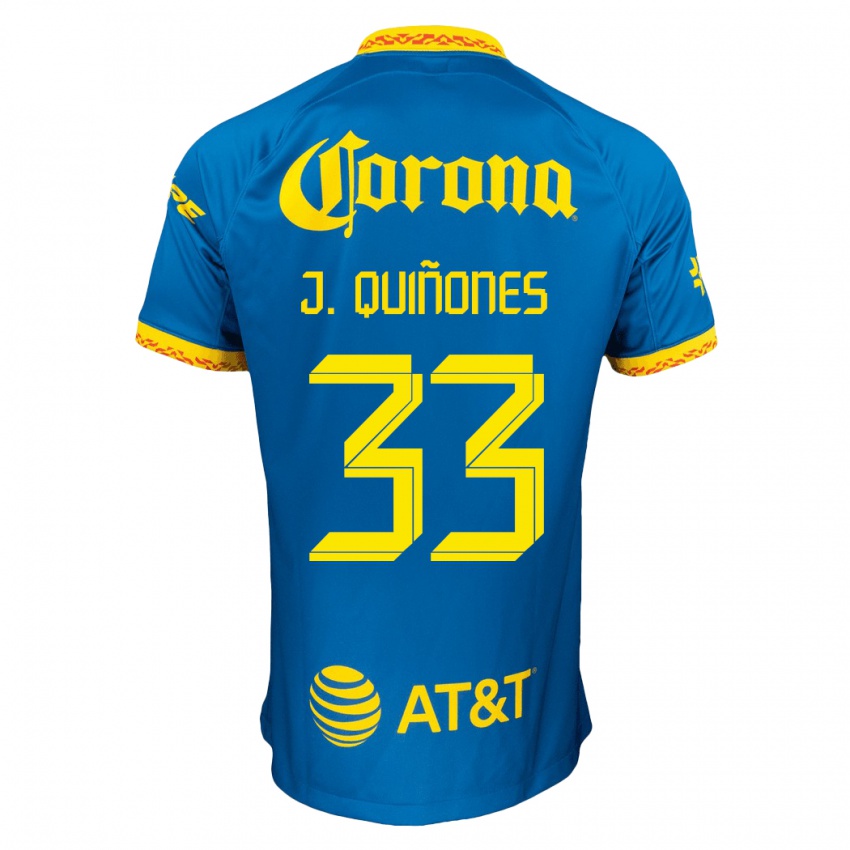 Herren Julián Quiñones #33 Blau Auswärtstrikot Trikot 2023/24 T-Shirt