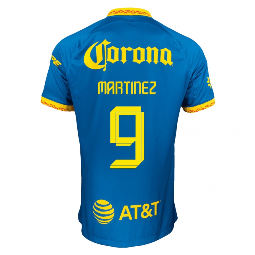 Herren Roger Martinez #9 Blau Auswärtstrikot Trikot 2023/24 T-Shirt