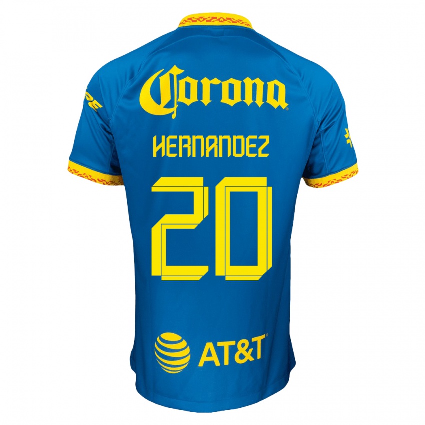 Herren Nicki Hernandez #20 Blau Auswärtstrikot Trikot 2023/24 T-Shirt