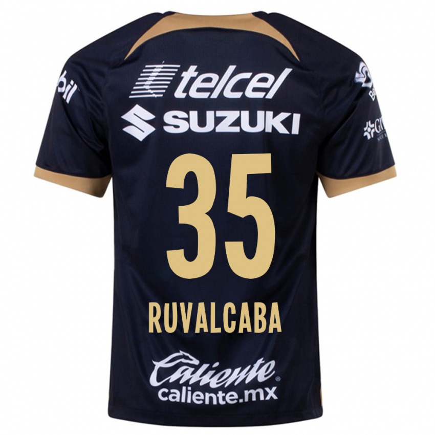Herren Jorge Ruvalcaba #35 Dunkelblau Auswärtstrikot Trikot 2023/24 T-Shirt