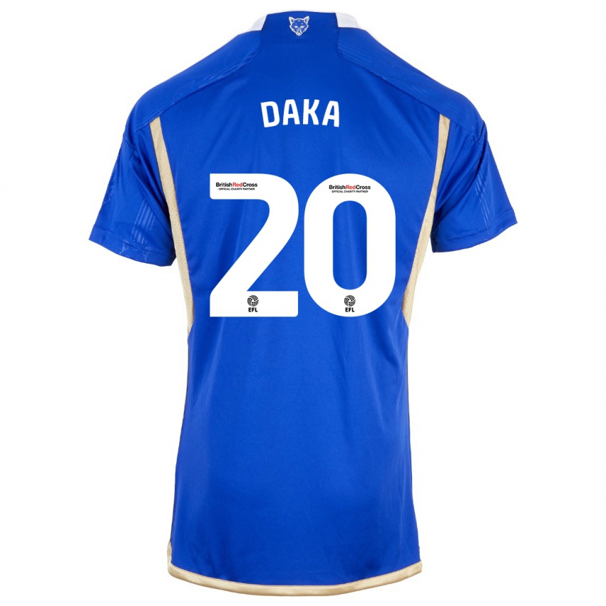 Damen Patson Daka #20 Königsblau Heimtrikot Trikot 2023/24 T-Shirt