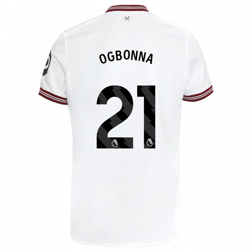 Damen Angelo Ogbonna #21 Weiß Auswärtstrikot Trikot 2023/24 T-Shirt