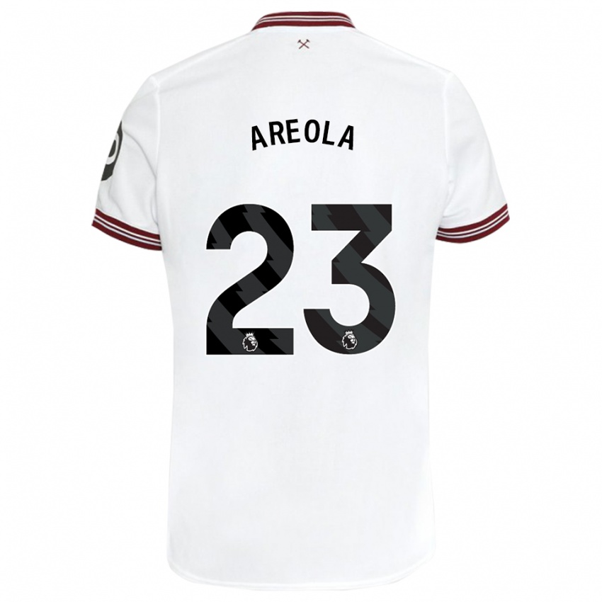 Damen Alphonse Areola #23 Weiß Auswärtstrikot Trikot 2023/24 T-Shirt