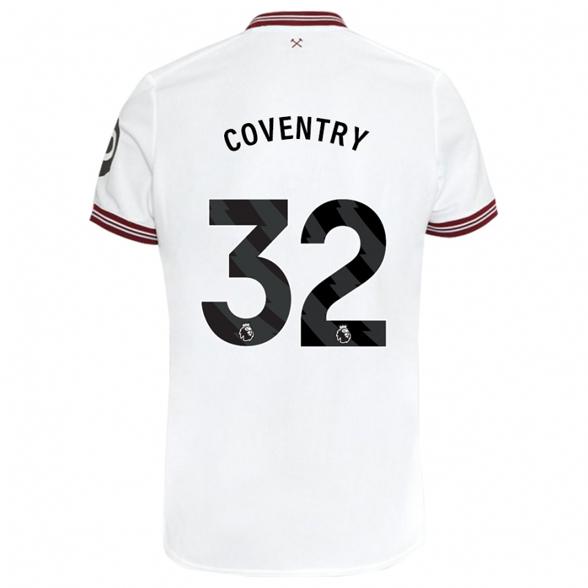 Damen Conor Coventry #32 Weiß Auswärtstrikot Trikot 2023/24 T-Shirt