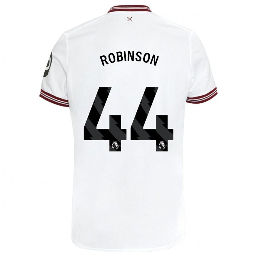 Damen Junior Robinson #44 Weiß Auswärtstrikot Trikot 2023/24 T-Shirt