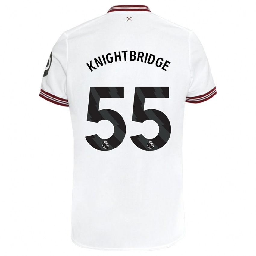 Damen Jacob Knightbridge #55 Weiß Auswärtstrikot Trikot 2023/24 T-Shirt