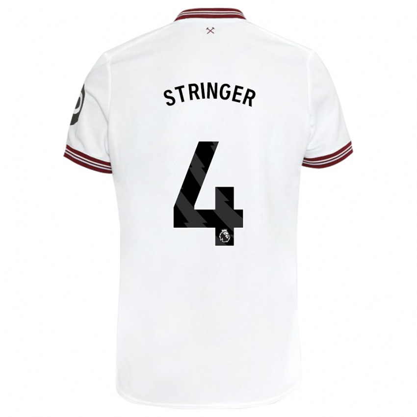 Damen Abbey-Leigh Stringer #4 Weiß Auswärtstrikot Trikot 2023/24 T-Shirt