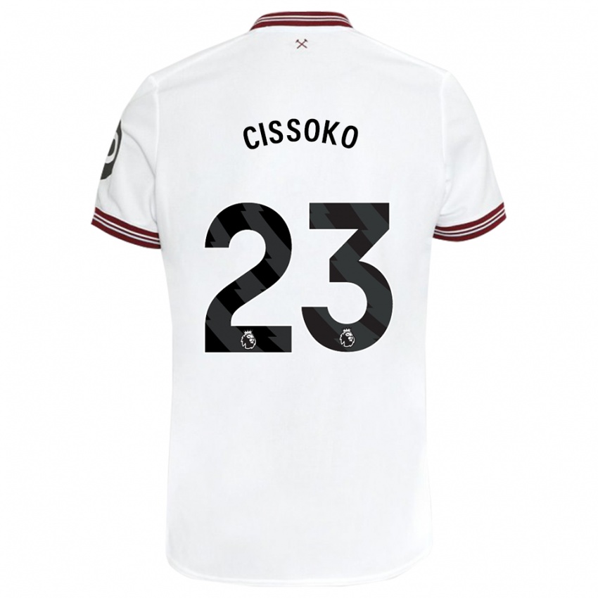 Damen Hawa Cissoko #23 Weiß Auswärtstrikot Trikot 2023/24 T-Shirt