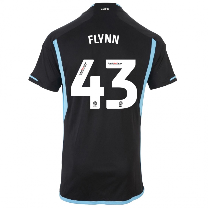 Damen Shane Flynn #43 Schwarz Auswärtstrikot Trikot 2023/24 T-Shirt